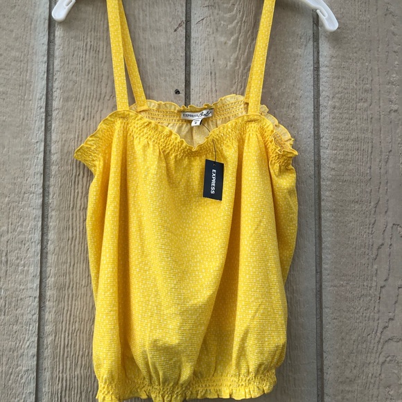 Express Yellow Tank Top Women - Picture 3 of 4